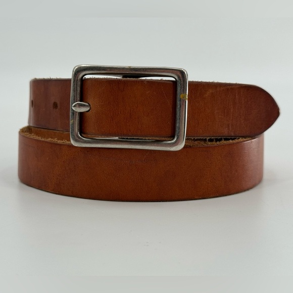 Vintage GAP Brown Tan Leather Belt XS - Picture 1 of 10